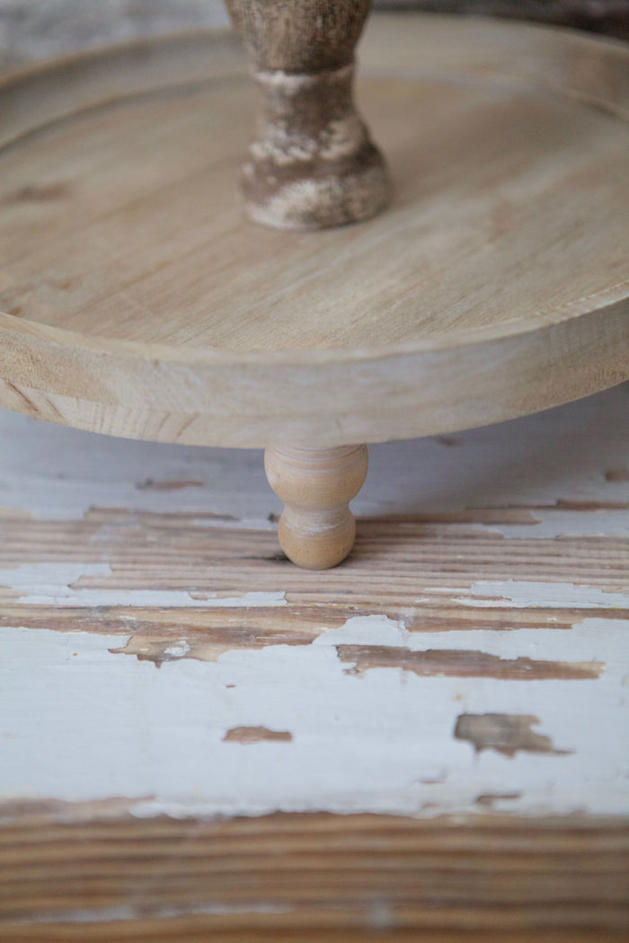 Weathered Two-Tiered Tray