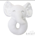 WHITE ELEPHANT RATTLE TOY (PK6) RT36-W