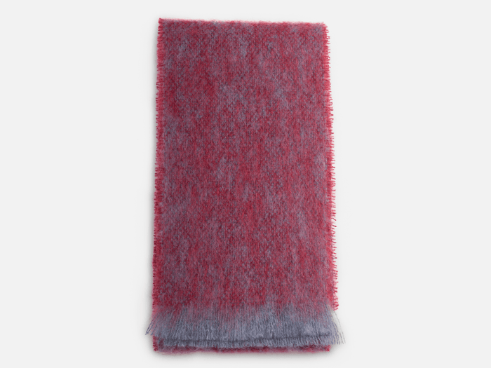 Wine Clash Mohair Scarf - Cushendale Woollen Mills