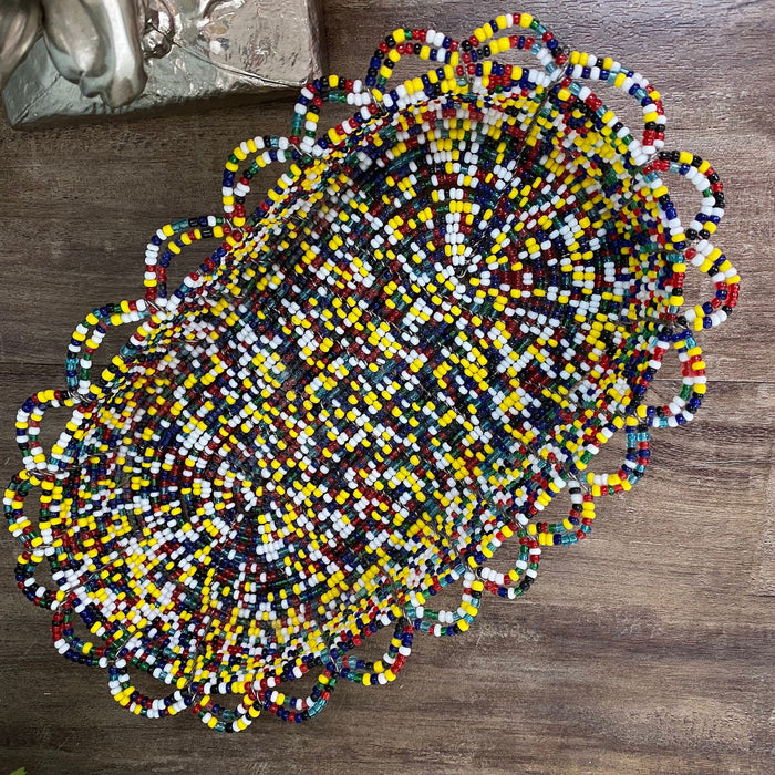 Wired Multicolored Beaded Tray at Duckwells