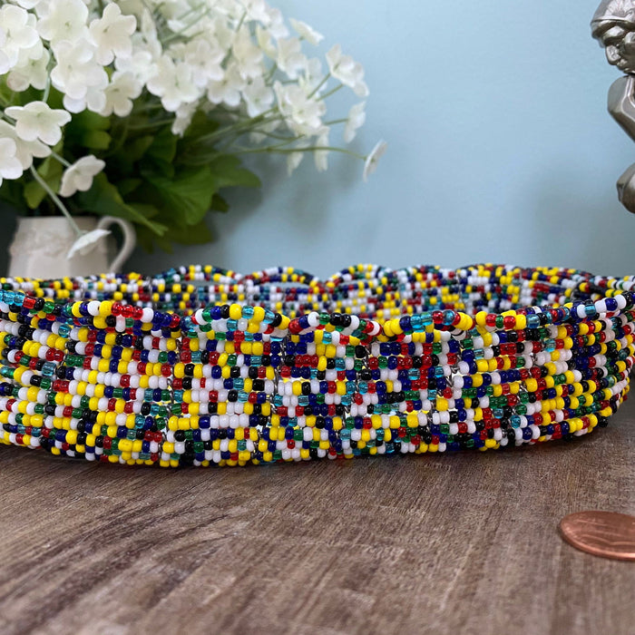Wired Multicolored Beaded Tray at Duckwells