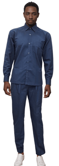 WORKLITE Navy Blue Work Pant Shirt - Unmatched Comfort for Every Professional - J R GARMENTS